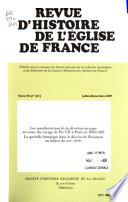 Revue d'histoire de l'Église de France