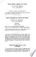 Revue d'histoire de l'église de France