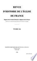 Revue d'histoire de l'Église de France