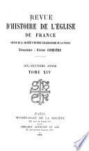 Revue d'histoire de l'Église de France