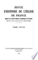 Revue d'histoire de l'Église de France