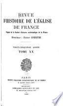 Revue d'histoire de l'Église de France