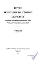 Revue d'histoire de l'Église de France