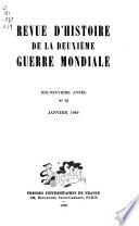 Revue d'histoire de la deuxième guerre mondiale