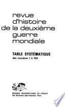 Revue d'histoire de la deuxième guerre mondiale