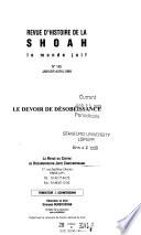 Revue d'histoire de la Shoah