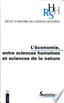 Revue d'histoire des sciences humaines N° 7 2002 : L'économie, entre sciences