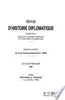 Revue d'histoire diplomatique