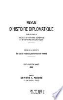 Revue d'histoire diplomatique