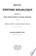 Revue d'histoire diplomatique