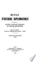 Revue d'histoire diplomatique