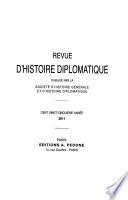 Revue d'histoire diplomatique