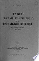 Revue d'histoire diplomatique