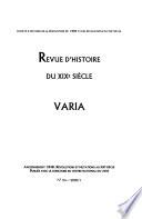 Revue d'histoire du XIXe siècle