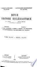 Revue d'histoire ecclésiastique