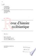 Revue d'histoire ecclésiastique