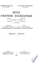 Revue d'histoire ecclésiastique