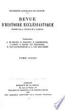 Revue d'histoire ecclésiastique