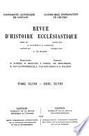 Revue d'histoire ecclésiastique
