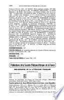 Revue d'histoire littéraire de la France