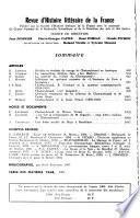 Revue d'histoire littéraire de la France