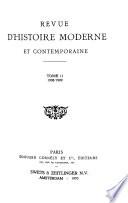 Revue d'histoire moderne et contemporaine