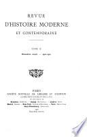 Revue d'histoire moderne et contemporaine