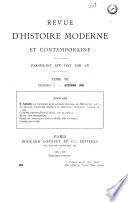 Revue d'histoire moderne et contemporaine