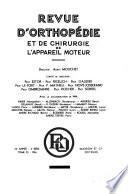 Revue d'orthopédie et de chirurgie de l'appareil moteur