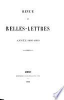 Revue de belles-lettres