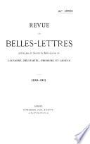 Revue de belles-lettres