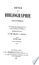 Revue de bibliographie analytique