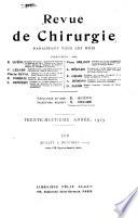 Revue de chirurgie