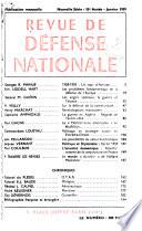 Revue de défense nationale
