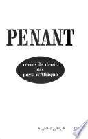 Revue de droit des pays d'Afrique