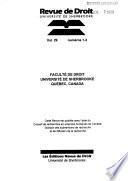 Revue de droit