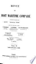 Revue de droit maritime comparé