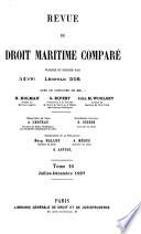 Revue de droit maritime comparé
