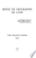 Revue de géographie de Lyon