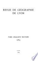 Revue de géographie de Lyon