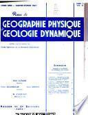 Revue de géographie physique et de géologie dynamique