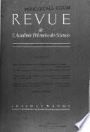 Revue de l'Académie Polonaise des sciences