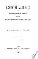 Revue de l'Agenais et des anciennes provinces du Sud-Ouest