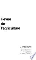 Revue de l'agriculture