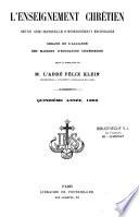 Revue de l'enseignement chrétien