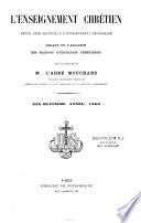 Revue de l'enseignement chrétien