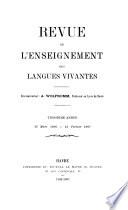 Revue de l'enseignement des langues vivantes