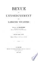 Revue de l'enseignement des langues vivantes