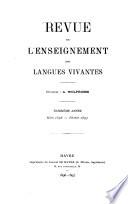 Revue de l'enseignement des langues vivantes