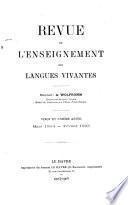 Revue de l'enseignement des langues vivantes